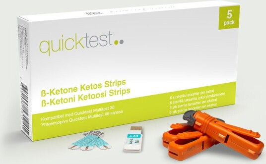 Quicktest Sverige X6 Refill   Keto strimler 5 stk