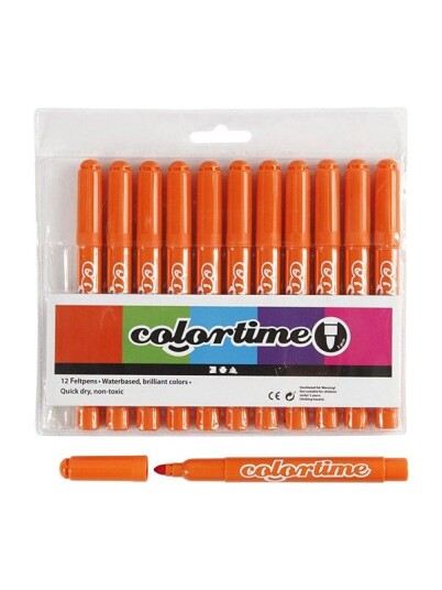 Creativ Company Orange Jumbo markers 12st.