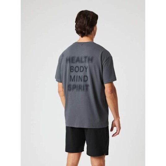 Bjørn Borg Borg Gym Oversized T Shirt Herre Asphalt M