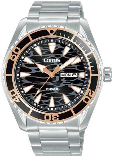 Lorus Herreklokke RH387AX9 Sports Sort/Stål Ø43 mm Lorus Herreklokke RH387AX9 Sports Sort/Stål Ø43 mm