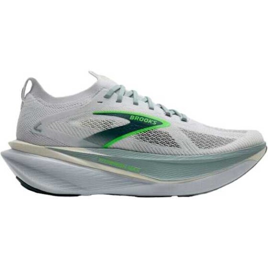 Brooks Hyperion Max 3 Herre White/Gray Mist/Green 42.5 Brooks Hyperion Max 3 Herre White/Gray Mist/Green 42.5