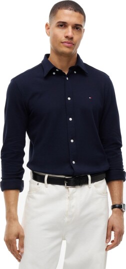 Tommy Hilfiger Knitted Shirt Sf Navy S