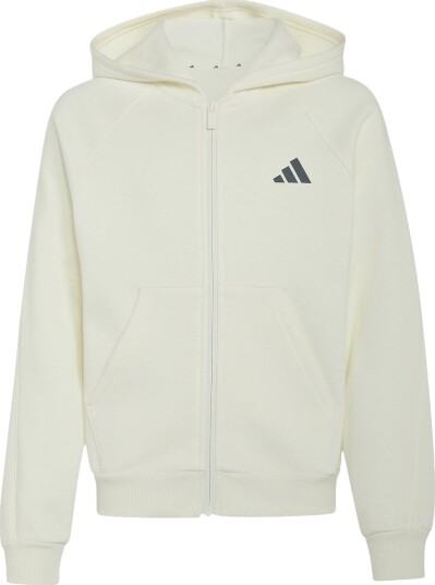 adidas Performance Cardigan - J CLGT FZ - Off White/Grey Fem - adidas Performance - 8 år (128) - Cardigan - Hvit