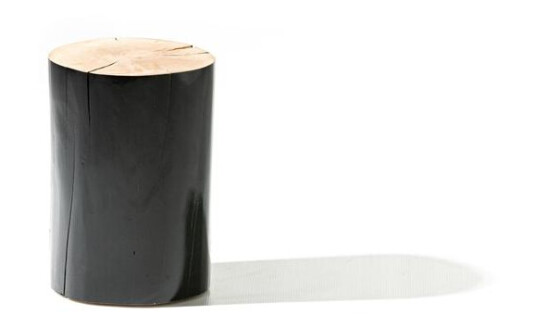 Gervasoni Log S Sidebord Sort Lakkert