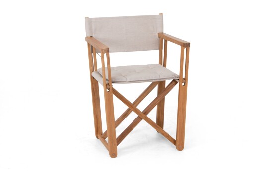 Skargaarden Kryss spisestol Teak/beige Beige