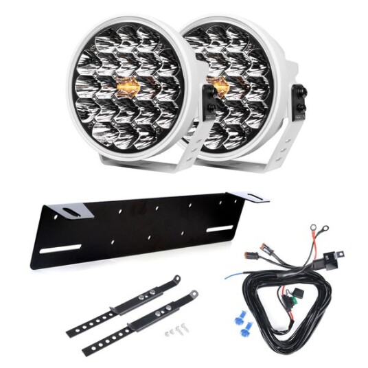 Ekstralys PURELUX 770 DRL Hvit   Rund / 18 cm / 130W 2 pcs   complete set