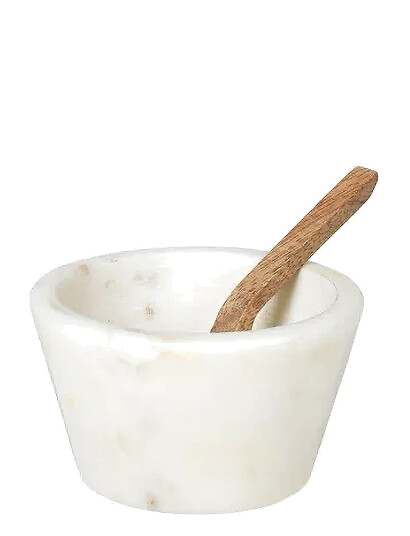 Broste Copenhagen Marina Bowl With Spoon - Cream - Ø 7 CM Broste Copenhagen Marina Bowl With Spoon - Cream - Ø 7 CM