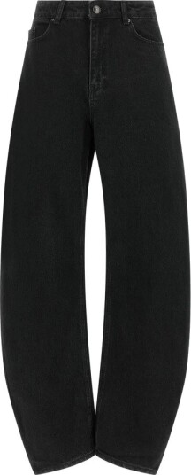 ROTATE Draped Barrel Leg Jeans Black 26 ROTATE Draped Barrel Leg Jeans Black 26