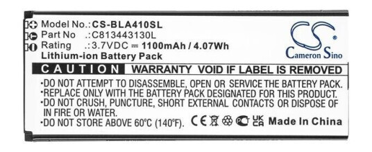 Blu L5 batteri (1100 mAh 3.7 V, Sort)