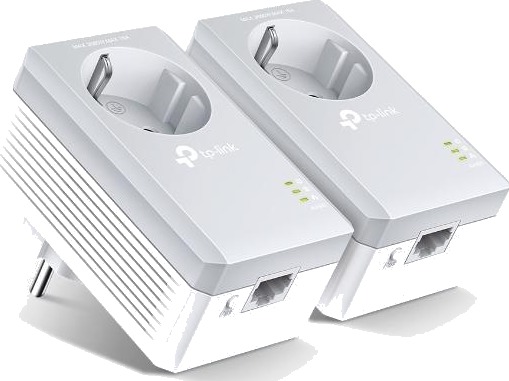 TP-Link TL-PA4010PKIT AV500 Powerline Adapter with AC Pass Through Starter Kit Homeplug / PowerLine