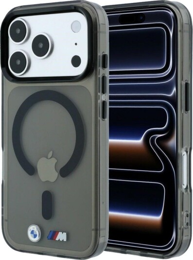 BMW M IML MagSafe-etui til iPhone 18/17 Pro Max - Svart med metallogo