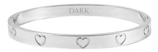 DARK Heart Bangle Silver