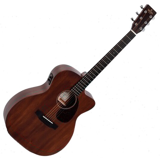 Sigma 000MC-15E 15-serien Elektroakustisk Gitar Solid Mahogni