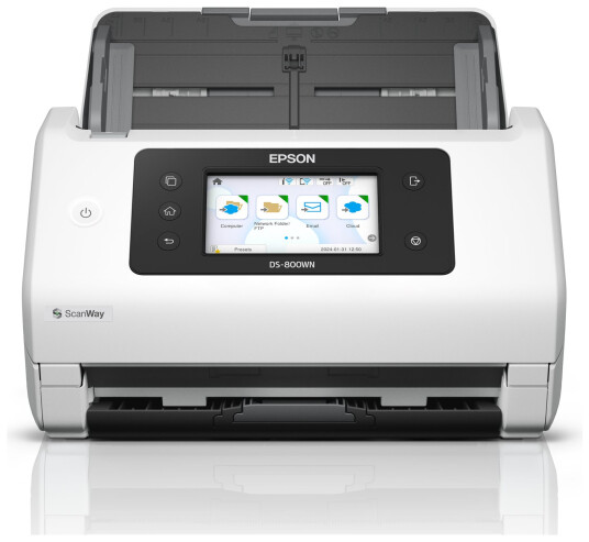 Epson WorkForce DS-800WN A4 Dupleks Skanner 600 DPI Hvit