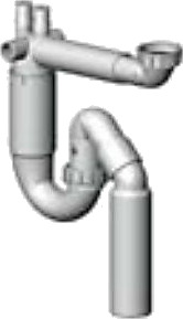 Franke S-vannlås 50mm Universal Plast til 1 Kum Lys Grå Franke S-vannlås 50mm Universal Plast til 1 Kum Lys Grå