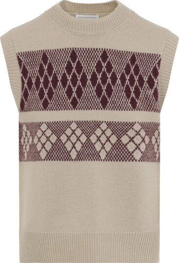Dries Van Noten Herre Strikkevarer Beige L,