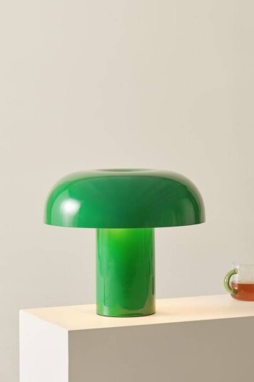 Ragge bordlampe Grønn