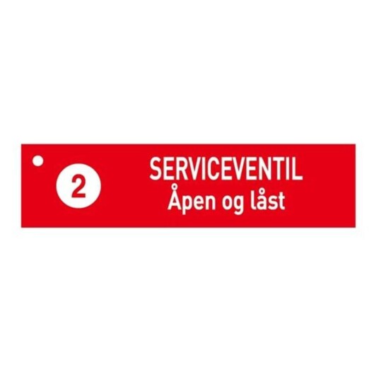 Skilt Serviceventil Åpen Og Låst Skilt Serviceventil Åpen Og Låst