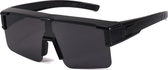 Polariserte Clip-on Solbriller - Glossy Black Frame Polariserte Clip-on Solbriller - Glossy Black Frame