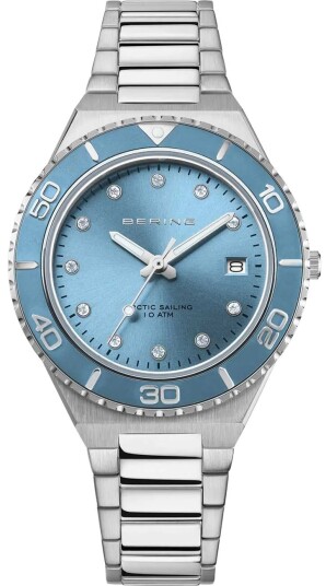 Bering Dameklokke 18936 705 Classic Blå/Stål Ø36 mm