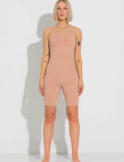 LYKKELAND ateliér Contour Shapewear Bodysuit   Tan   Beige   42 46