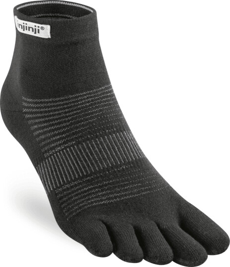 Injinji Men's Run Original Weight Mini-Crew S, Black Injinji Men's Run Original Weight Mini-Crew S, Black