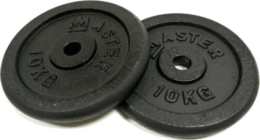 Master Vektplater I Støpejern 10 Kg X2