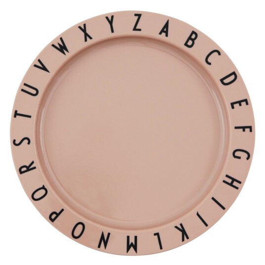 Design Letters Eat&Learn; tallerken Nude