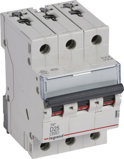 Legrand TX³ MCB automatsikring D25 3P 3M 6kA