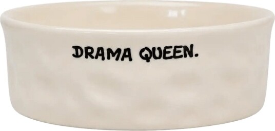 Anna + Nina Drama Queen Pet Bowl Hvit 350ml ANI26-2E805006 Anna + Nina Drama Queen Pet Bowl Hvit 350ml ANI26-2E805006