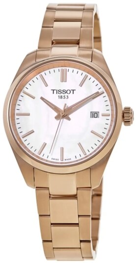 Tissot Dameklokke T150.210.33.111.00 PR 100 Hvit/Rose gulltonet stål