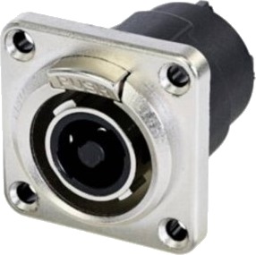 Neutrik Nlt4fpxx Høyttalerkontakt Rett 4-Polet Svart/Sølv 1 Stk.