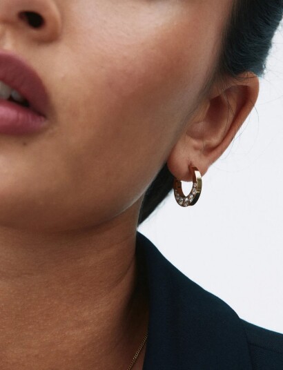 Edblad Monarch Hoops L Gold Gold ONE SIZE