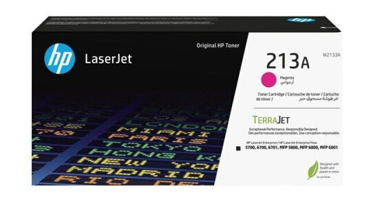 HP 213A / W2133A - Magenta Toner - Laser toner Rød HP 213A / W2133A - Magenta Toner - Laser toner Rød