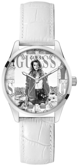 Guess Dameklokke GW0289L1 Classic Grå/Lær Ø36 mm