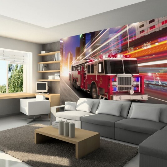 Fototapet Fire Truck 350x245 - Artgeist sp. z o. o.