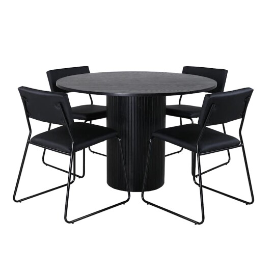 Venture Home Spisegruppe Venture Home Bianca Rund med 4 Kungshamn Stoler GR22228