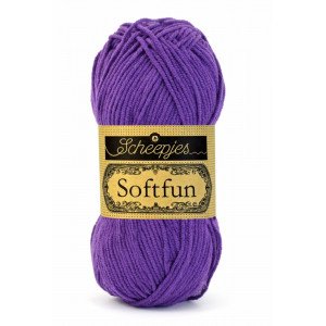 Scheepjes Softfun Garn Unicolor 2515 Lilla Scheepjes Softfun Garn Unicolor 2515 Lilla