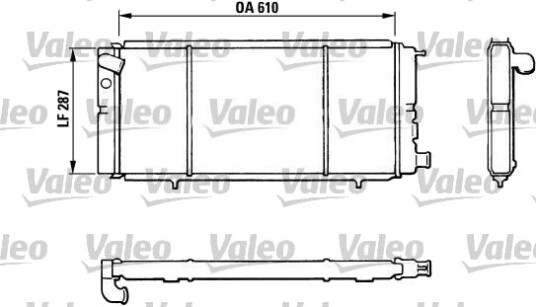 VALEO 810827 Radiator motorkjøling