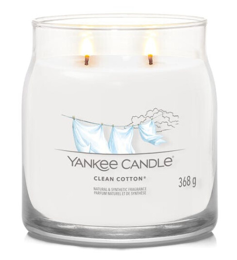 Yankee Candle Signature Medium Clean Cotton 368 g Duftlys