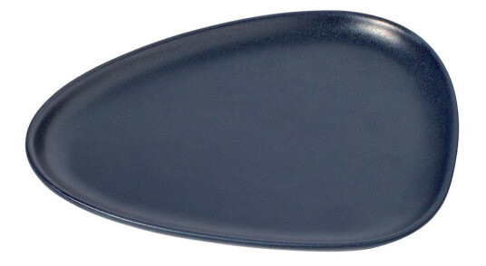 Lind DNA Curve Stoneware asjett 19x22 cm Navy blue