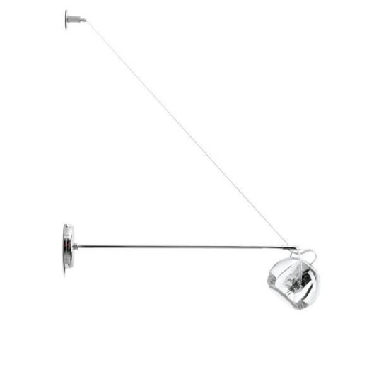 Fabbian Beluga Vegglampe På Arm Klar Fabbian Beluga Vegglampe På Arm Klar