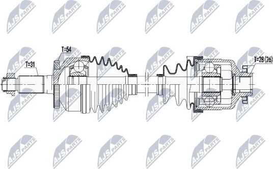 Nty Drivaksel NTY NPW KA 380