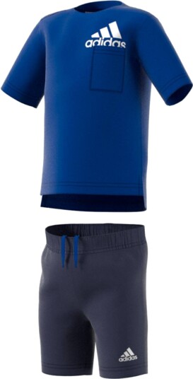 Adidas I BOS Sum Sett Blå (74 / 9 mnd)