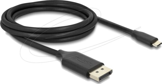 Delock Usb-Kabel Usb-C Hann Til Displayport Hann Displayport 1.4 2 M 8K 60Hz Støtte Støtte For Dp Alt-Modus Hdr-Støtte Svart