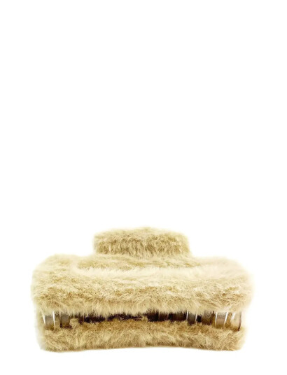 Pipol"s Bazaar Cally Furry Clamp Big Beige - Beige - ONE SIZE