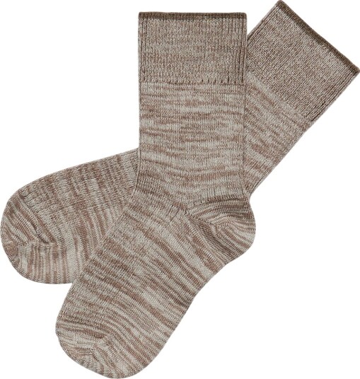 FUB Sokker 2 pack Ull Ecru/Hasselmelert FUB 22/24 Sokker Beige Brun