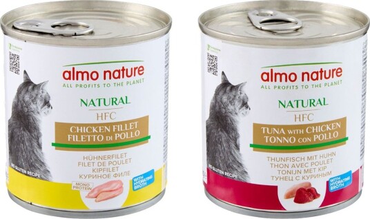 Almo Nature Hfc Våtfôr Sparepakke Hfc Natural Mix Kyllingfilet Tunfisk & Kylling 24 X 280 G