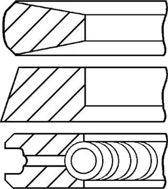 Stempelringsett GOETZE ENGINE 08-704500-00