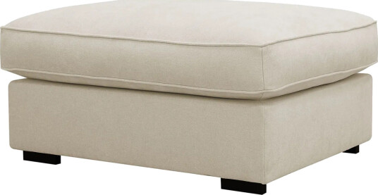 Rossita lyx Fotskammel - Beige Stoff Rossita lyx Fotskammel - Beige Stoff